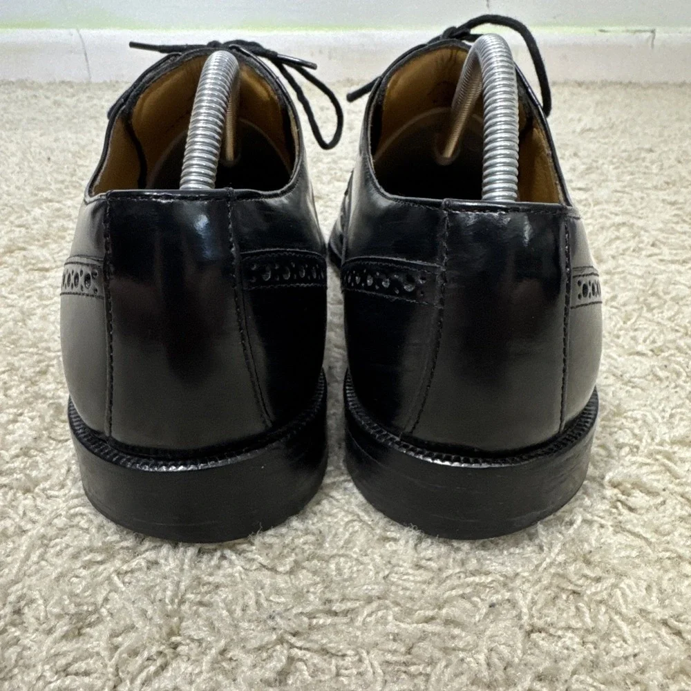 Cole Haan Black Leather Oxford Wingtip Lace Up Dress Shoes Mens 10M Career Work